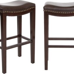 Christopher Knight Home Avondale Backless Bar Stools,12"D x 18.13"W x 30"H, 2-Pcs Set, Brown